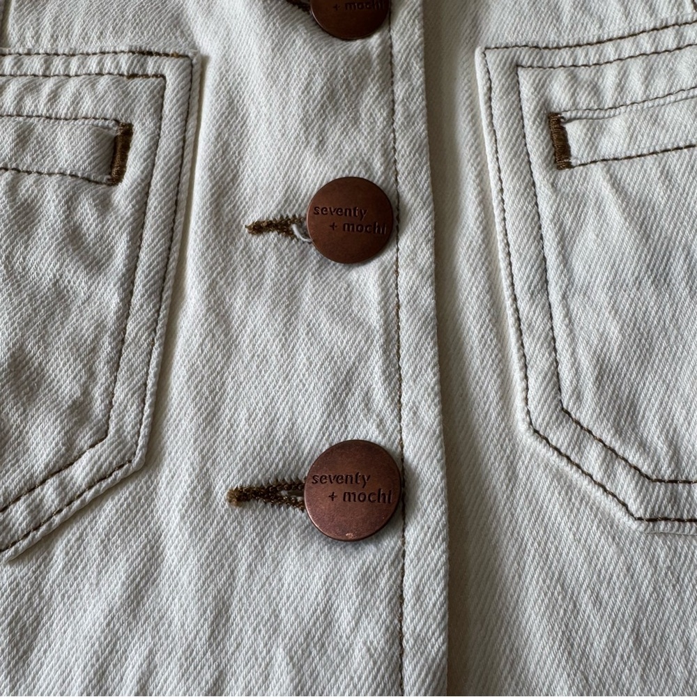 seventy + mochi Bea Vest in Ecru Size 4 - Picture 4 of 7